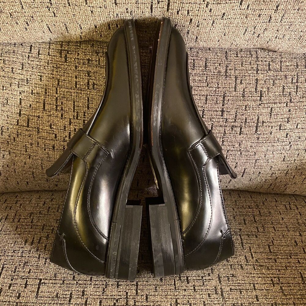 Kenneth Cole New York Men’s Black Leather Dress Loafers Slip On 7.5 NWOB - Picture 7 of 12